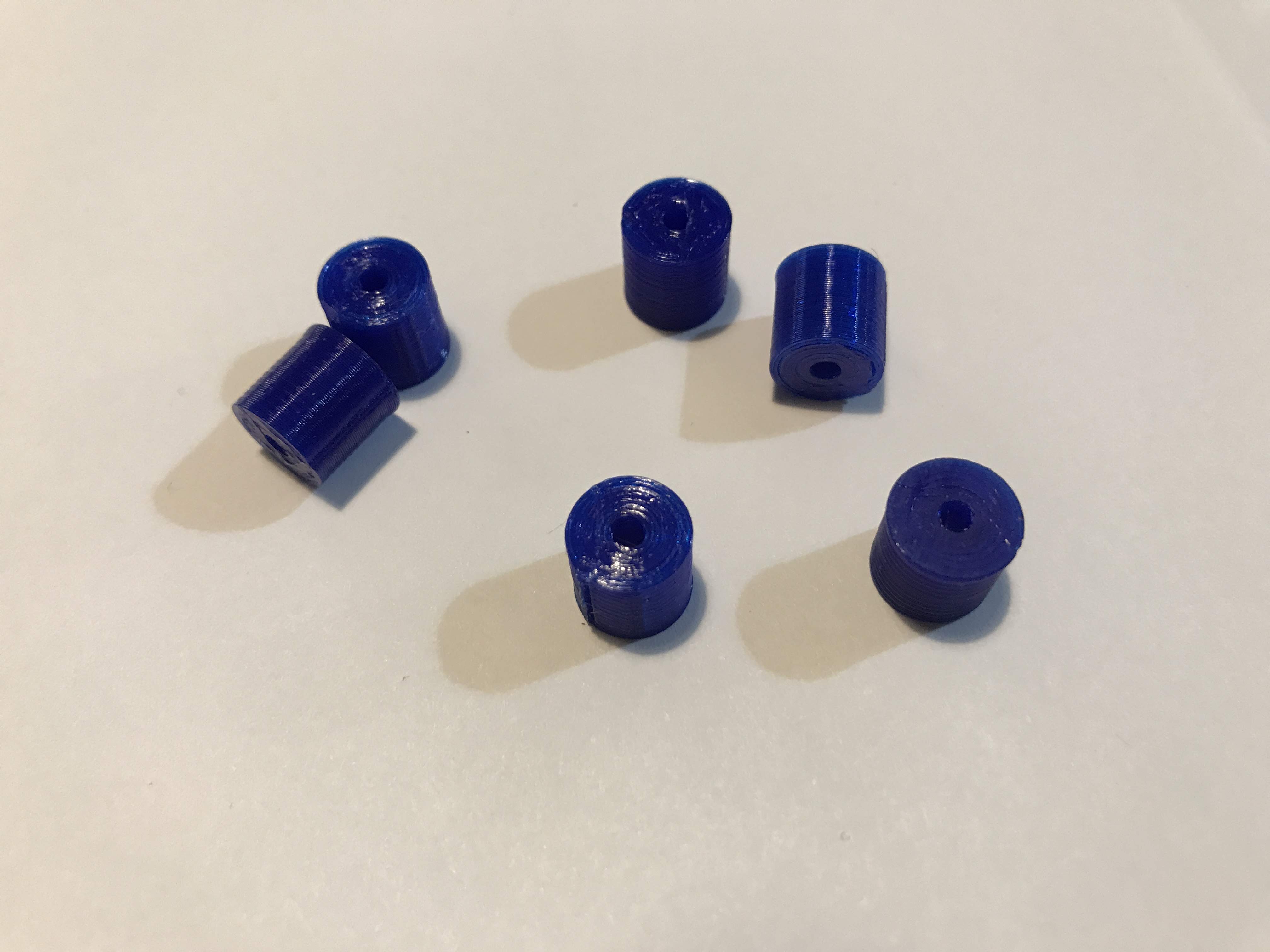 Set of 2 Small 3D Printed Spring Rollers 