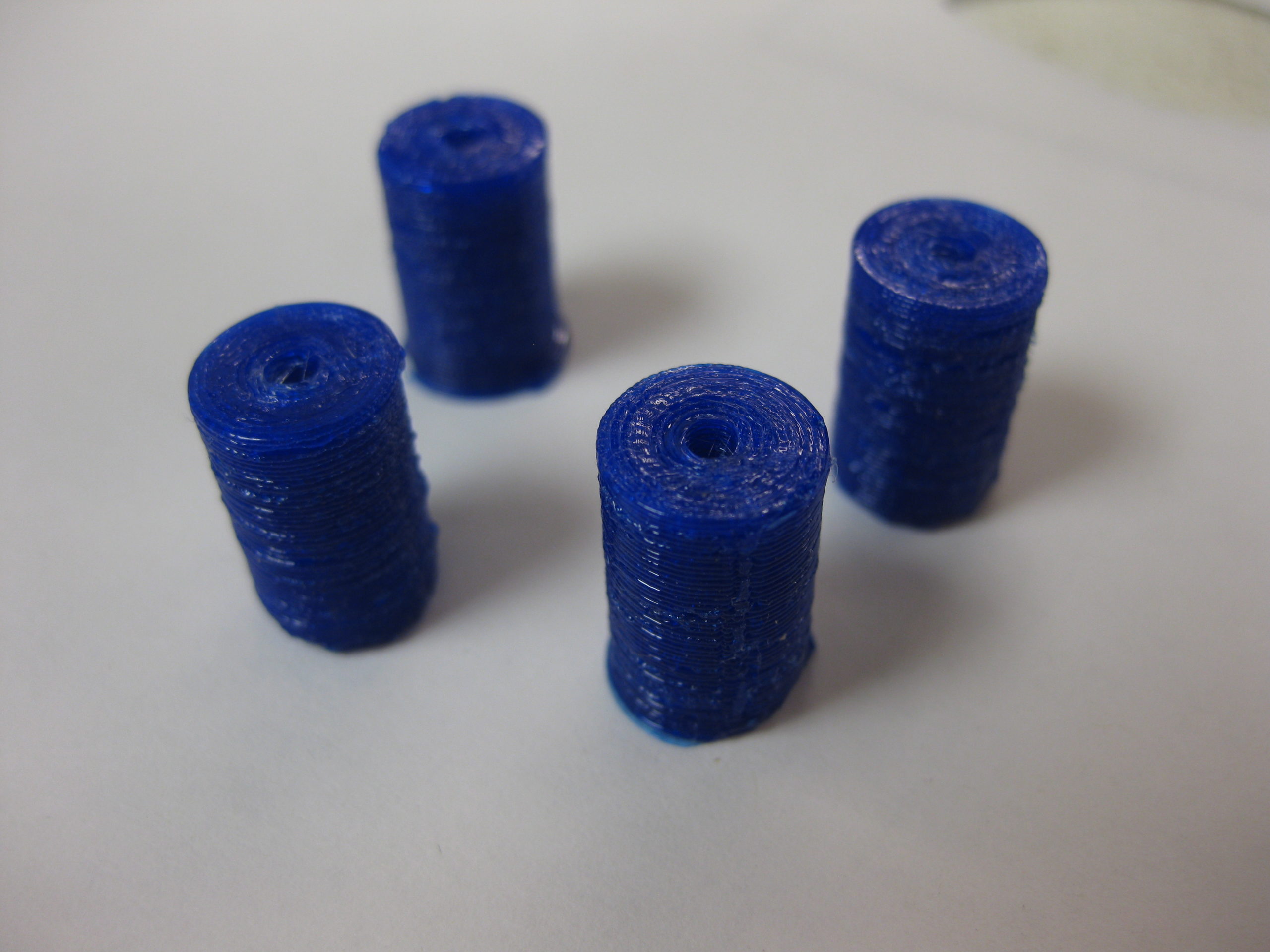Set of 2 Tall 3D Printed Spring Rollers 